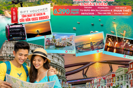 LẦN ĐẦU TIÊN TẠI PHAN THIẾT: TOUR GHÉP LẺ – ĐÓN TẬN CỬA, ĐI TẬN NƠI!